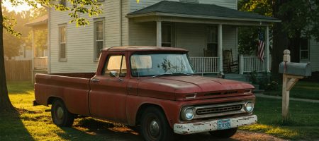 Truck in Driveway