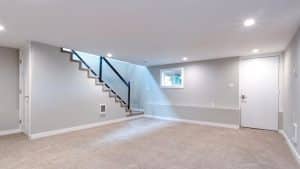 Finished wiring layout during a home remodel with exposed framing and modern residential construction